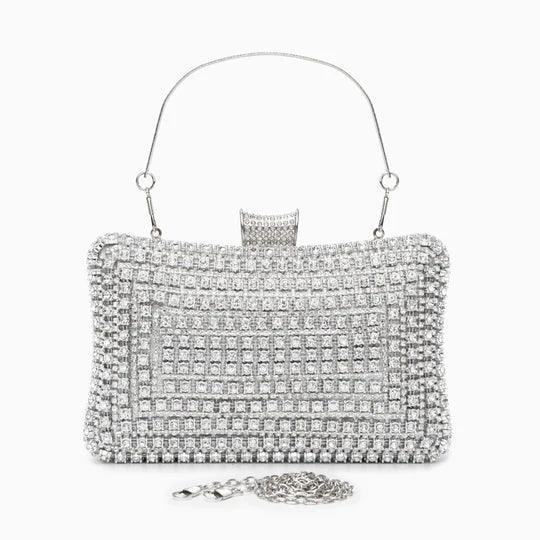 Bolso de mano con diamantes Aria